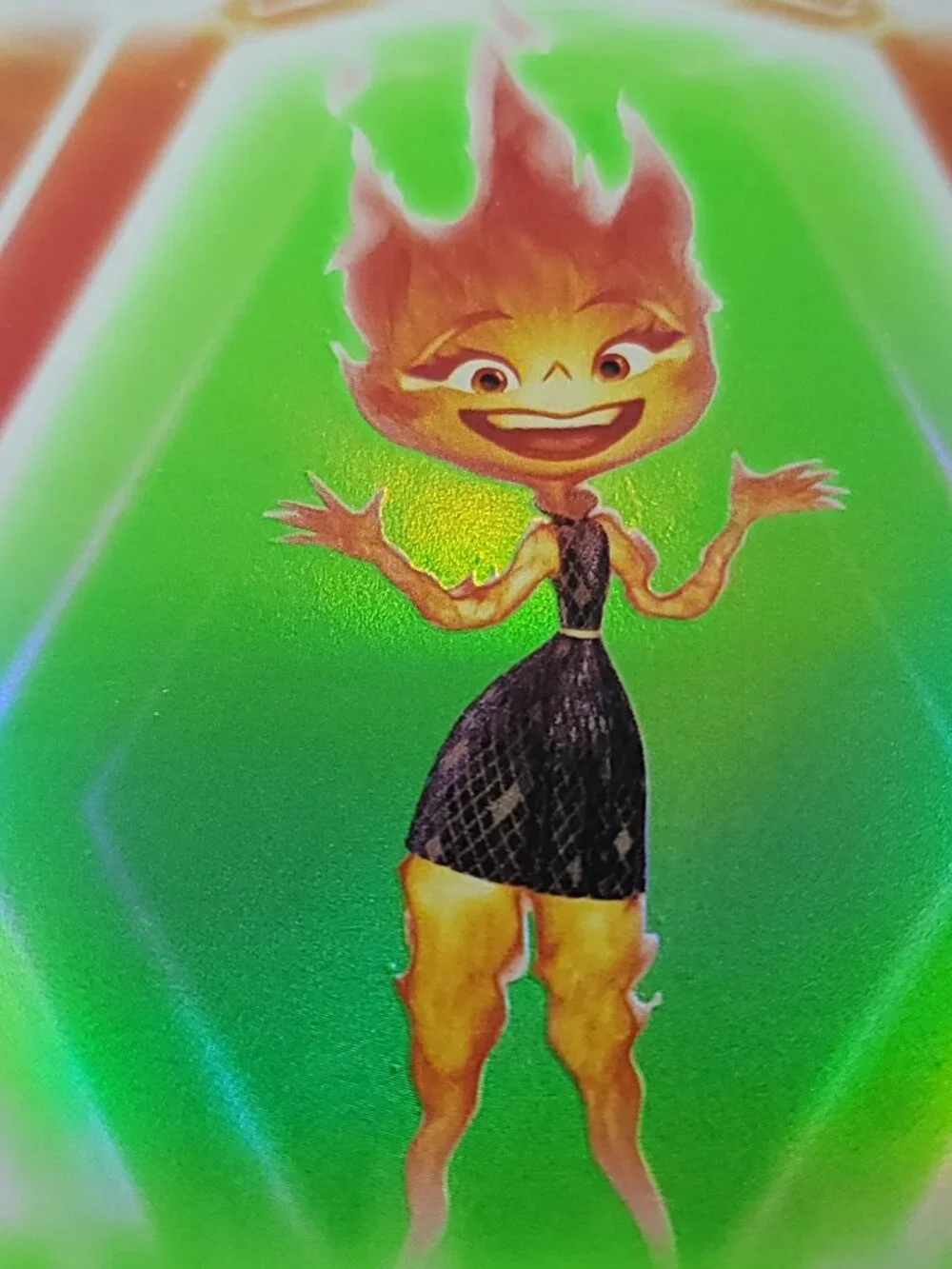 Ember Lumen Topps 2026 Disney Neon Holo Parallel Refractor Limited 019/199 - Picture 3 of 4